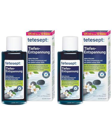 Teteseept deep relaxation comfort-with 5 essential oils for deep relaxation and a feeling of inner calm-cosmetic bath additive for noticeable well-being-1 x 125 ml (pack with 2) 125 ml (2 pack)