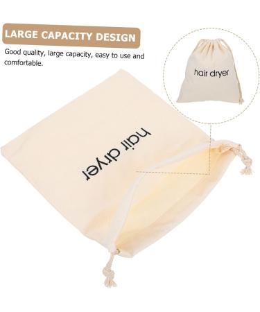 Mikinona 2pcs Hair Dryer Storage Bag Hair Dryer Holiday Travel Bathroom Hairdryers Travel Pouch Beige Fabric - Buy Online on SooperMarket.com