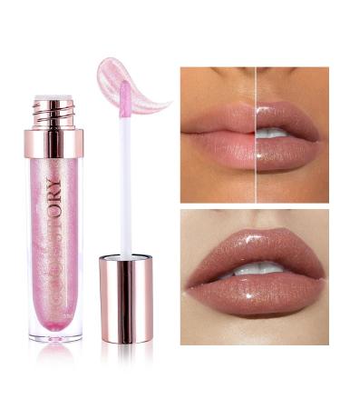 Clear Shimmer Lip Gloss for Women | Long-Lasting High Shine Liquid Lipstick | Waterproof Shimmery Lip Oil & Stain | Shop Internationally - Buy Online on SooperMarket.com