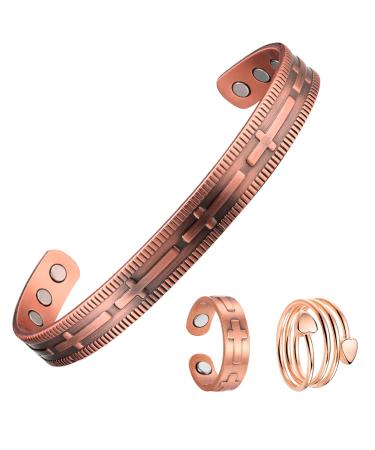 Cross Copper Magnetic Bracelet for Arthritis Men and Women Style