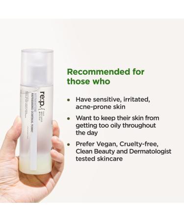 RE:P Nutrinature Refreshing Control Tonic - 100% Vegan & Cruelty-Free Korean Facial Toner for Oily & Acne-Prone Skin with Green Tea & CICA | 150ml - Buy Online on SooperMarket.com
