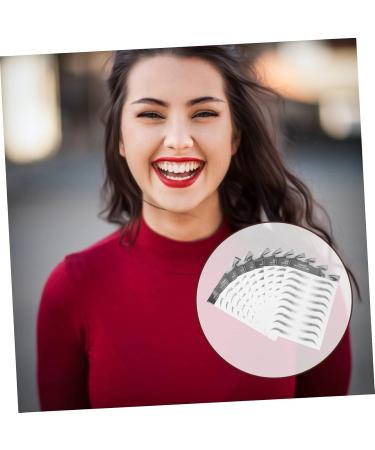 Baluue 9 Sheets Makeup Cosmetics Eyebrow Tattoos for Women Brow Makeup Grooming Shaping Authentic 21.50X14.50X0.10CM Black - Buy Online on SooperMarket.com