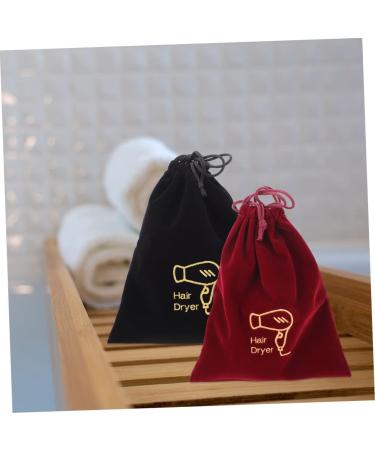 Beavorty 4pcs Storage Bag Bag Organizer Flannel Drawstring Bags Outdoor Hair Dryer Bags Cosmetic Bag - Buy Online on SooperMarket.com