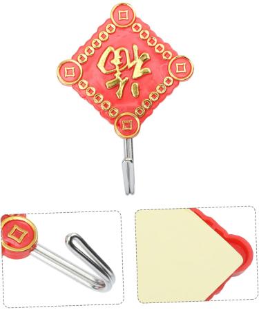 OFFSCH 2pcs Hook up Wall Mounted Clothes Mounted Hanger Hook Metal Towel Hooks Wall-Mounted 8x6cm Assorted Color - Buy Online on SooperMarket.com