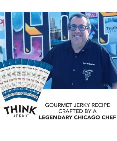 Think Jerky Grass-Fed Beef Sticks - Sugar Free, Gluten Free, Non-GMO, No Nitrates - Keto & Paleo Snack - High Protein, Low Carb - 1 oz (10 Pack) - Buy Online on SooperMarket.com