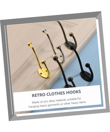 ABOOFAN 4pcs Hook up Bath Towel Hook Jacket Hooks Single Robe Hook Utility Hooks Office Old Fashioned Hanger 9.5X6.7X2.3CM Golden - Buy Online on SooperMarket.com