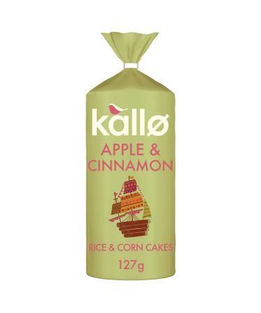 Kallo Apple & Cinnamon Wholegrain Rice & Corn Cakes 127 g