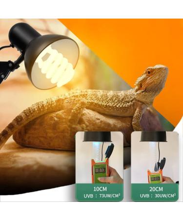 Qeeheng UVB 5.0 Lamps for Reptiles - Energy-Saving Turtle Light Bulb for Tropical Terrariums - 26W Calcium Supplement for Water Turtles & Snakes - Buy Online on SooperMarket.com