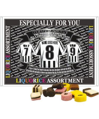 Newcastle Football Shirt Personalised Gift Boxed Sweets Variety - Buy Online on SooperMarket.com