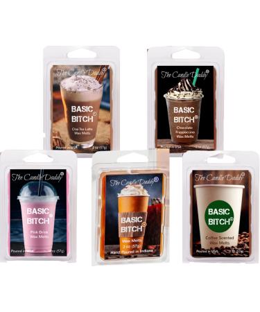 The Candle Daddy Basic Starter Pack - 5 Amazing Basic Drink Wax Melts - 30 Total Cubes - 10 Total Ounces