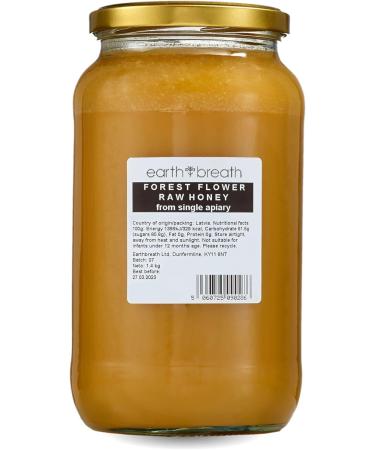Earthbreath Forest Flower Raw Honey 1.4 kg - Pure Dark Unpasteurised & Unfiltered - Natural Sweetener for Cooking & Beverages - 1.4 kg (Pack of 1) - Buy Online on SooperMarket.com