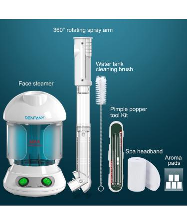 DENFANY Nano Ionic Face Steamer with Extendable 360° Rotatable Arm