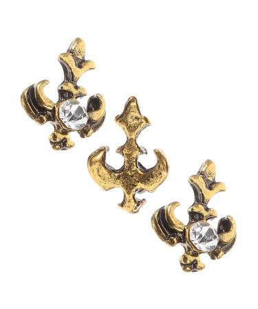 PACKOVE Tooth Gems Kit 3pcs Retro Vintage Decor Retro Decor Costume Supplies European and American Barbecue Dental Tooth Jewels