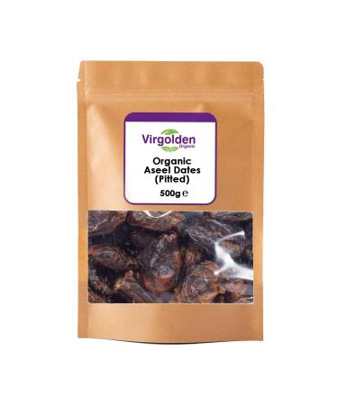 Organic Aseel Dates (Pitted) 500g by Virgolden Organic