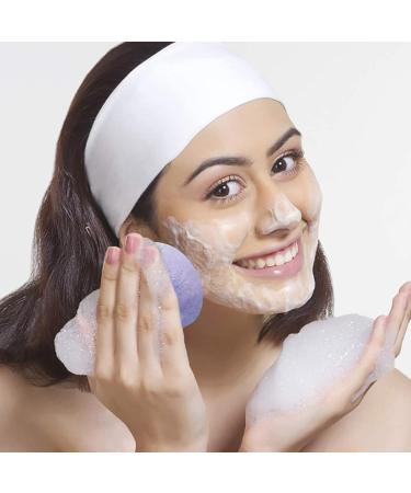 Linkidea 6 Pack Konjac Facial Sponges for Deep Cleansing and Exfoliating - Gentle Face & Body Scrubber for Makeup & Shower - Buy Online on SooperMarket.com