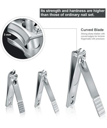 Professional Manicure Set - 12-Piece Stainless Steel Nail Clipper & Pedicure Kit | Travel Grooming Tools (Pink) - International Shipping Available - Buy Online on SooperMarket.com