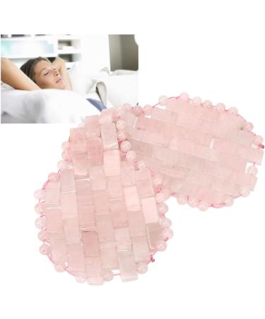 Jadestone Eye Pad - Reduces Stress & Swelling | Rose Quartz Sleep Eye Pad in Pink - Buy Online on SooperMarket.com