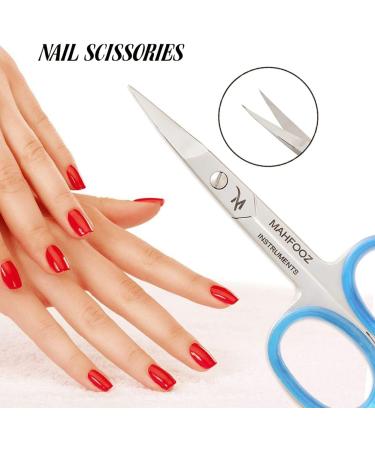 Nail Scissors - Curved Multi-Purpose Beauty Tool for Hair, Manicure, Pedicure, and Grooming - Multicolor - Buy Online on SooperMarket.com