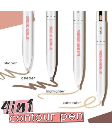 Brow Pen Eyebrow Contour Pen 4 in 1 Long Lasting Rotate Defining Highlighting Brow Pencil Blonde - Buy Online on SooperMarket.com
