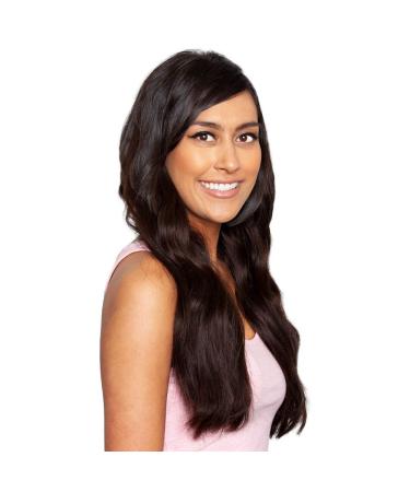 Super Thick Deluxe Clip-in Hair Extensions - 100% Remy Human Hair 18 Inch 210g - Intense Dark Brown #2 - International Shipping - Buy Online on SooperMarket.com