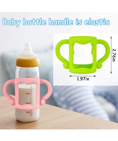 4-Pack Dr. Brown Narrow Baby Bottle Handles - Easy Grip Silicone Holder for Self Feeding - BPA-Free - Buy Online on SooperMarket.com