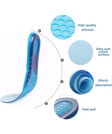 Alomejor Gel Sport Insoles - Orthopedic Massage & Shockproof Silicone Inserts for Men & Women | Comfortable & Deodorant | Sizes L (44-50) - Buy Online on SooperMarket.com