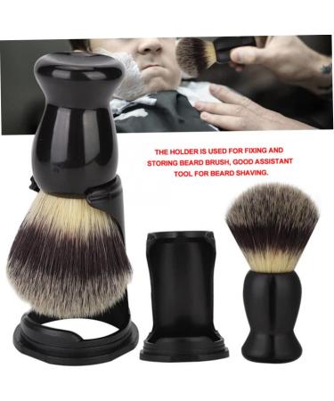 Beard Brush Stand Holder | Plastic Shaving Brush & Razor Tool Organizer for Men | Beauty Tools for Wet & Dry Use - Buy Online on SooperMarket.com