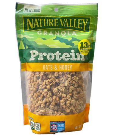 (Pack of 2) Nature Valley High Protein Granola Oats and Honey 11oz Bags with Free Miras Trademark 2-in-1 Measuring Spoon - Buy Online on SooperMarket.com