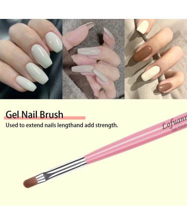 Nail Art Brushes Set - 6Pcs for Nail Tips Design with Poly Gel, Acrylic Brushes, Painting Drawing Pen Kit - Salon/Home Use - Buy Online on SooperMarket.com
