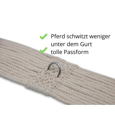 AMKA PRO Dressage Saddle Girth - 80cm Natural Cotton Cord Girth for Superior Comfort & Performance - Buy Online on SooperMarket.com