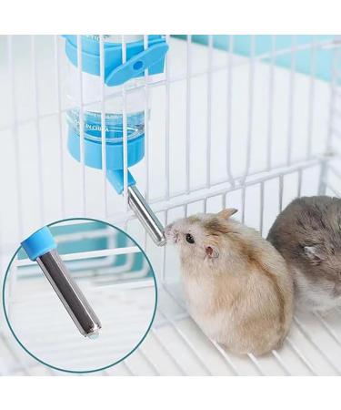 Hamster Water Bottle 80ml Hamster Water Dispenser Free Standing Small Animal Water Bottle with Stand Hut Automatic Feeder and Food Dispenser Holder for Rabbit Guinea Pig Rat Gerbil Chinchilla - Buy Online on SooperMarket.com