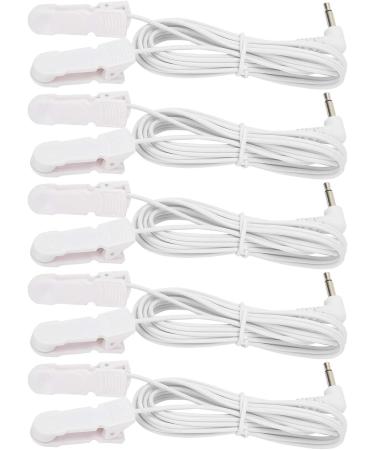 5 Pcs/Bag 3.5mm Ear Clip Electrode Cable for TENS Machine Physical Machine - Buy Online on SooperMarket.com