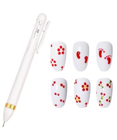 Nail Dotting Pen Nail Art Dotting Tools in Ballpoint Pen Design Nail Art Kit Nail Art Tip Dot Paint Manicure Kit Stylus for Watercolor Paper Tracing Paper ( NAT248)