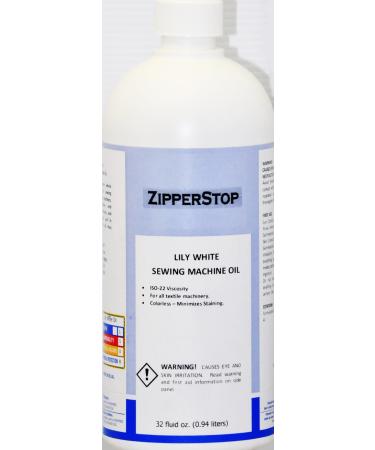 Sewing Machine Oil  Lily White  32 Fluid OZ.(0.94 liters) Made in U.S.A.