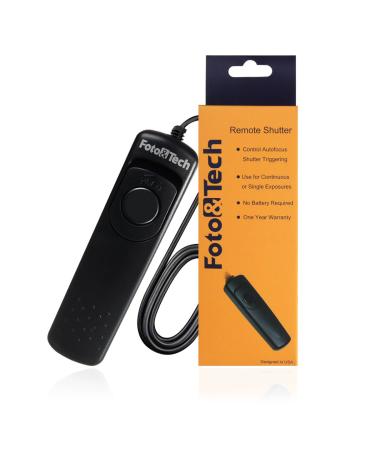 Foto&Tech Wired Remote Control Shutter Release Replaces MC-30 Compatible with Nikon DSLR 10-Pin Connection D850 D5 D500 D4s D4 D3 D3x D3s D810A D810 D800 D800E D2 D2H D2Hs D2X D2Xs D300 D1 D300s D700 Compatible Nikon MC-30