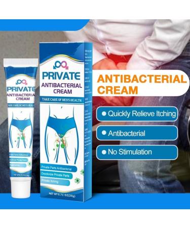 Private Antibacterial Cream 20g Fast Relieves The Itching Burning Cracking Feeling and Remove Smell External Use Itchy Body Cream for Men (3Pcs) - Buy Online on SooperMarket.com