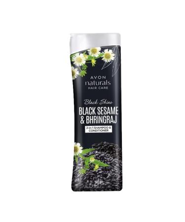 AVON Naturals Black Shine Bhringraj 2-in-1 Shampoo & Conditioner 180 ml Each