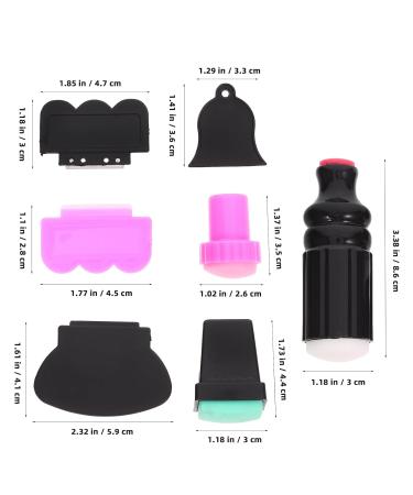 Frcolor 3 Piece Nail Stamp Set - 4 Design Stamp Scrapers | Nail Art Accessories for Creative Manicures - Buy Online on SooperMarket.com