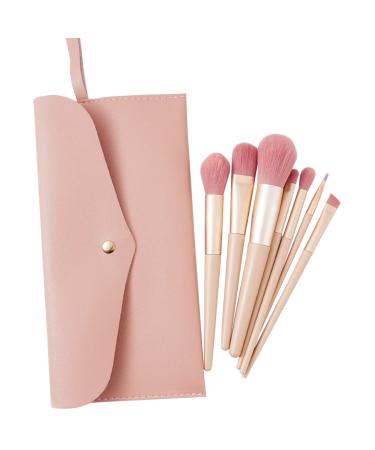 Makeup Brushes 7 Piece Beige Eye Makeup Brush Set Apply to Advanced Synthetic Eyeshadow Eyeliner Concealer and Contour Makeup Brush Set