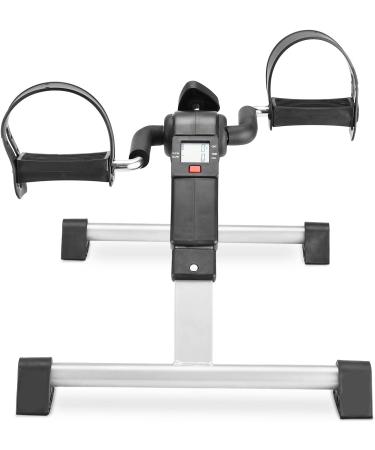 MOMODA Under Desk Bike Pedal Exerciser - Foldable Mini Bike with LCD Display - Grey | Home/Office Leg/Arm Cycling Solution - Buy Online on SooperMarket.com