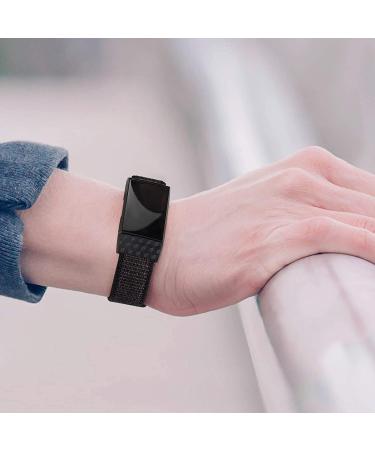 Adjustable Nylon Bands for Fitbit Charge 4/3/3 SE - Soft Breathable Sport Replacement Wristbands in Black Sand, Pink Sand, Seashell - Buy Online on SooperMarket.com