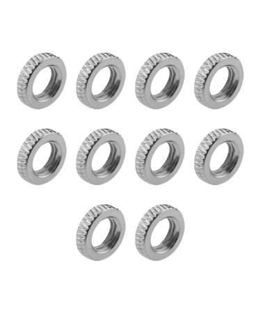 Yinettek 10 pieces Presta Valvor Cern Mother Presta Valve Cylinder Safety ring nuts Accessories for car valve bicycle valve insert air pump compressor