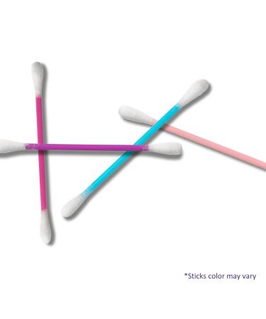 Swisspers Hot Color Cotton Swabs - 100% Cotton Double-Sided 6000 Swabs Total Pack of 12 - Ideal for Beauty & Personal Care - Buy Online on SooperMarket.com
