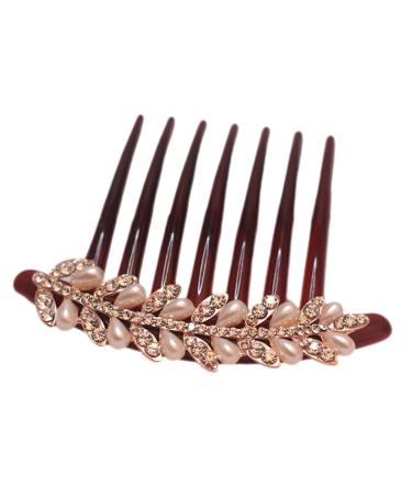 PLAFOPE Hanfu Hair Accessories for Bride Hair Clips for Bangs Rhinestone Hair Combs Bridal Headpiece Antique Bride Side Comb Hair Barrettes Antique Hair Combs for Women Accessories Plastic