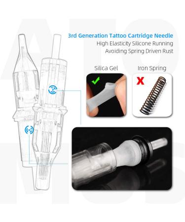 ATOMUS 100pcs Mixed Tattoo Cartridge Needles - Assorted Disposable 3RL 5RL 7RL 9RL 3RS 5RS 7RS 9RS 5M1 7M1 - Buy Online on SooperMarket.com
