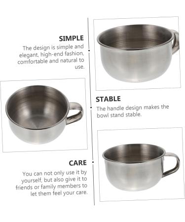 Beavorty 4pcs Stainless Steel Shaving Soap Bowl Set | Travel-Friendly Cream Bowls for Men s Grooming - Buy Online on SooperMarket.com
