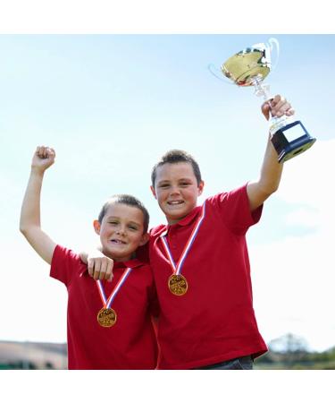 Shindel 24PCS Kids Plastic Gold Winner Award Medals with Neck Ribbon - Perfect for Party Favors, Birthdays, and Dress up - Buy Online on SooperMarket.com
