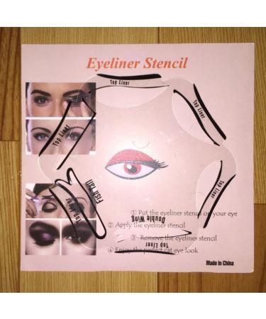 Eyeliner Stencil 6 in 1 Eyeline Guide Template Cat Liner Makeup Tool for Eyes Beauty - Buy Online on SooperMarket.com