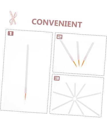 Baluue 300 Pcs Disposable Eyeliner Brush Eyeliner Applicator Powder Eyeliner Brush Detail White Nylon - Buy Online on SooperMarket.com
