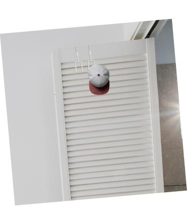 BUGUUYO 4pcs Storage Hooks Closet Hooks for Wall Kitchen Cabinet Coat Hook Door Hook No Punching 19X9X5CM White - Buy Online on SooperMarket.com